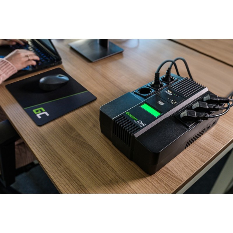 Green Cell UPS06 uninterruptible power supply (UPS) Line-Interactive 600 VA 360 W 6 AC outlet(s) Green Cell UPS06 uninterruptible power supply (UPS) Line-Interactive 600 VA 360 W 6 AC outlet(s)
