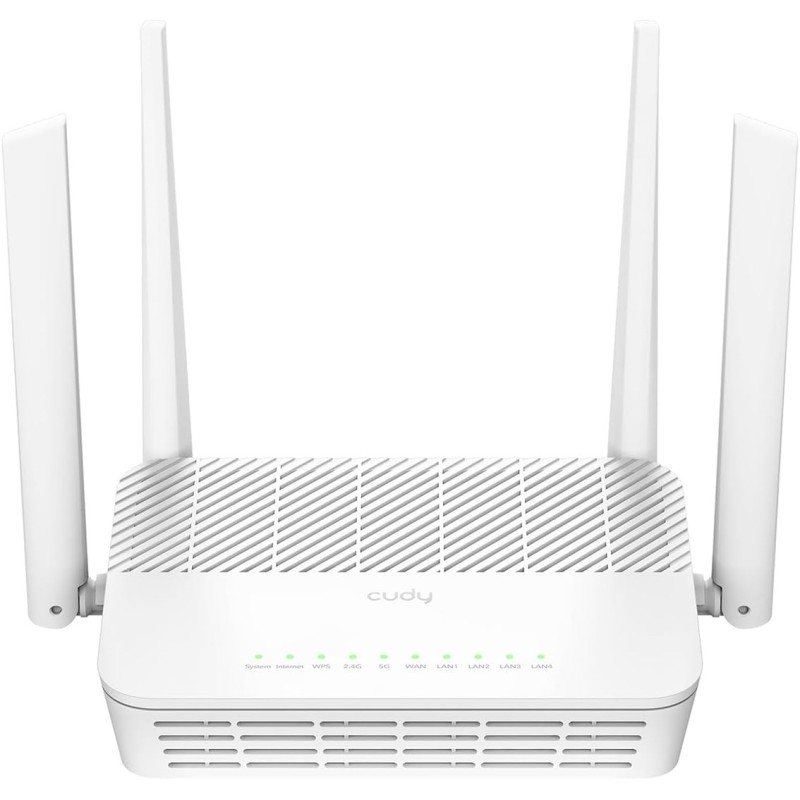 Cudy WR3000S wireless router Gigabit Ethernet Dual-band (2.4 GHz / 5 GHz) Cudy WR3000S wireless router Gigabit Ethernet Dual-band (2.4 GHz / 5 GHz)