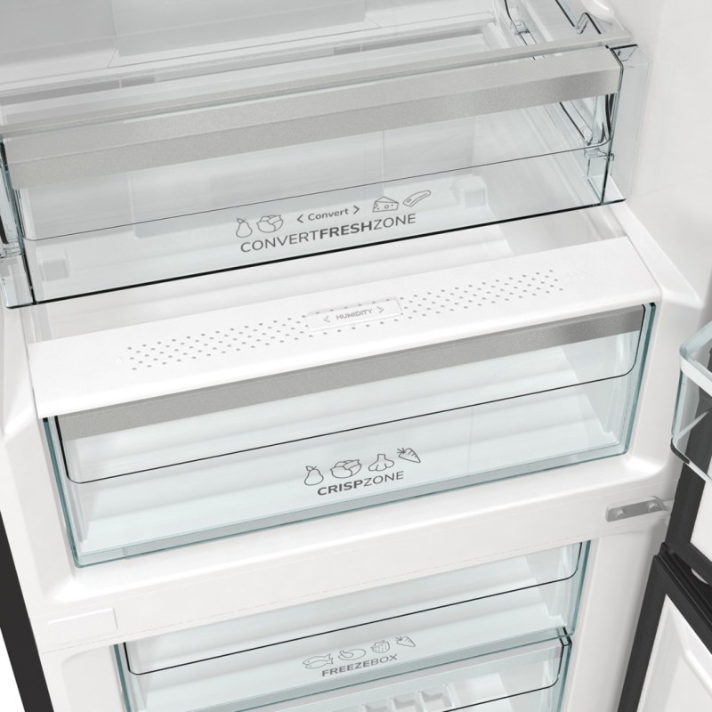 Gorenje NRK6192ABK4 fridge-freezer Freestanding 302 L E Black Gorenje NRK6192ABK4 fridge-freezer Freestanding 302 L E Black