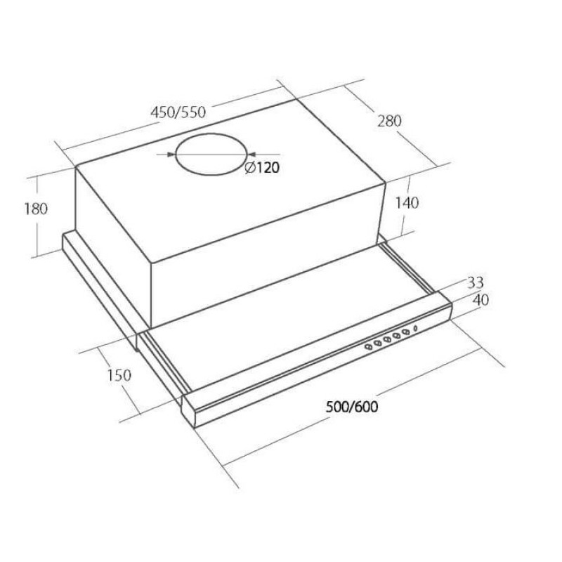 Akpo WK-7 Light 50 cooker hood Semi built-in (pull out) Stainless steel Akpo WK-7 Light 50 cooker hood Semi built-in (pull out) Stainless steel