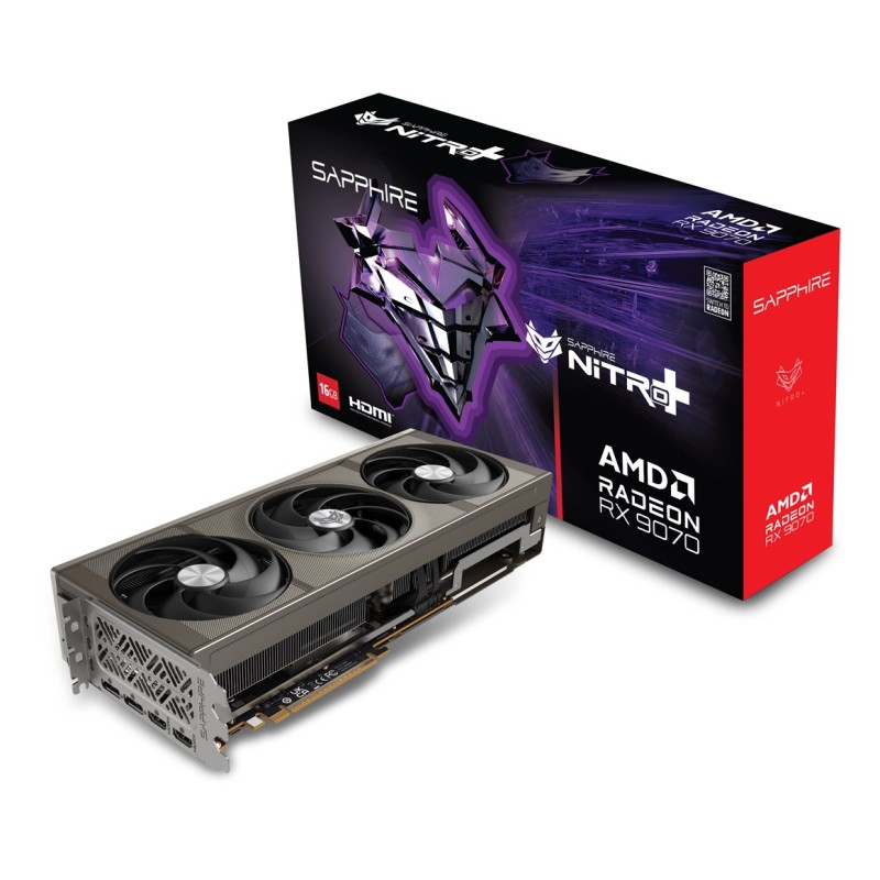 Sapphire NITRO+ Radeon RX 9070 AMD 16 GB GDDR6 Sapphire NITRO+ Radeon RX 9070 AMD 16 GB GDDR6