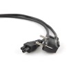 Gembird PC-186-ML12-1M power cable Black CEE7/7 C5 coupler Gembird PC-186-ML12-1M power cable Black CEE7/7 C5 coupler