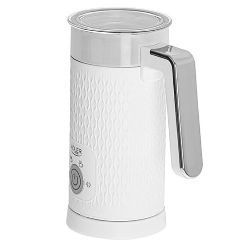 Adler AD 4494 milk frother/warmer Automatic Metallic, White Adler AD 4494 milk frother/warmer Automatic Metallic, White