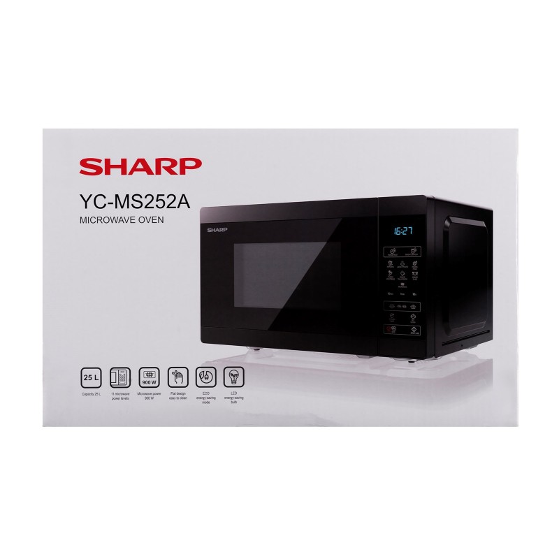 SHARP YC-MS252AE-B microwave oven