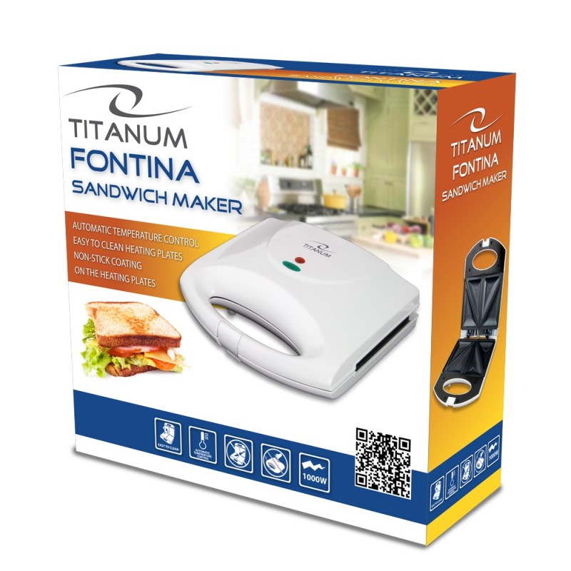 TITANUM TKT006W sandwich maker 1000 W White TITANUM TKT006W sandwich maker 1000 W White