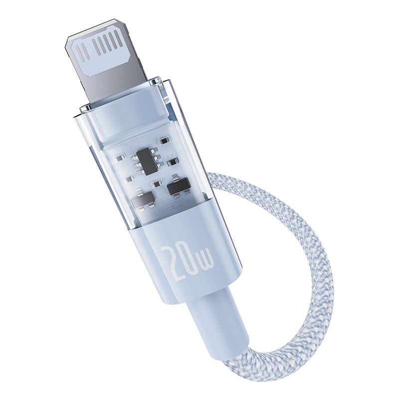 Baseus Gem USB-C to iP fast charging cable 1 m 20 W Blue Baseus Gem USB-C to iP fast charging cable 1 m 20 W Blue