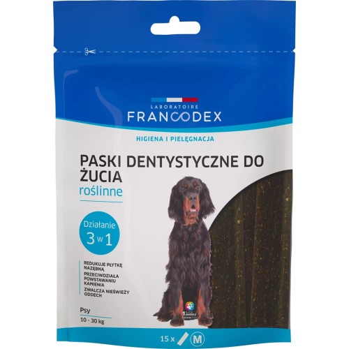 FRANCODEX Dental Strips M - dog treat - 15 FRANCODEX Dental Strips M - dog treat - 15