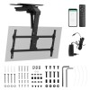 Maclean electric TV mount, ceiling mount, Tuya support, max. VESA 800x400, reg. in pos. +90°~-90°, for TV 43-86