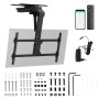 Maclean electric TV mount, ceiling mount, Tuya support, max. VESA 800x400, reg. in pos. +90°~-90°, for TV 43-86