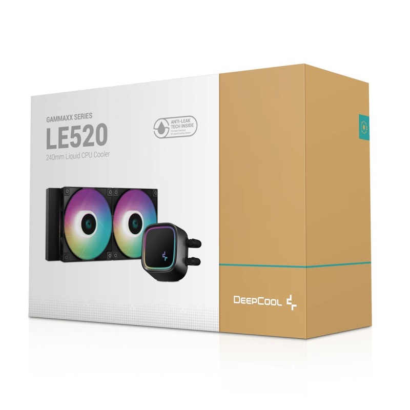DeepCool LE520 Processor All-in-one liquid cooler 12 cm Black 1 pc(s) DeepCool LE520 Processor All-in-one liquid cooler 12 cm Black 1 pc(s)