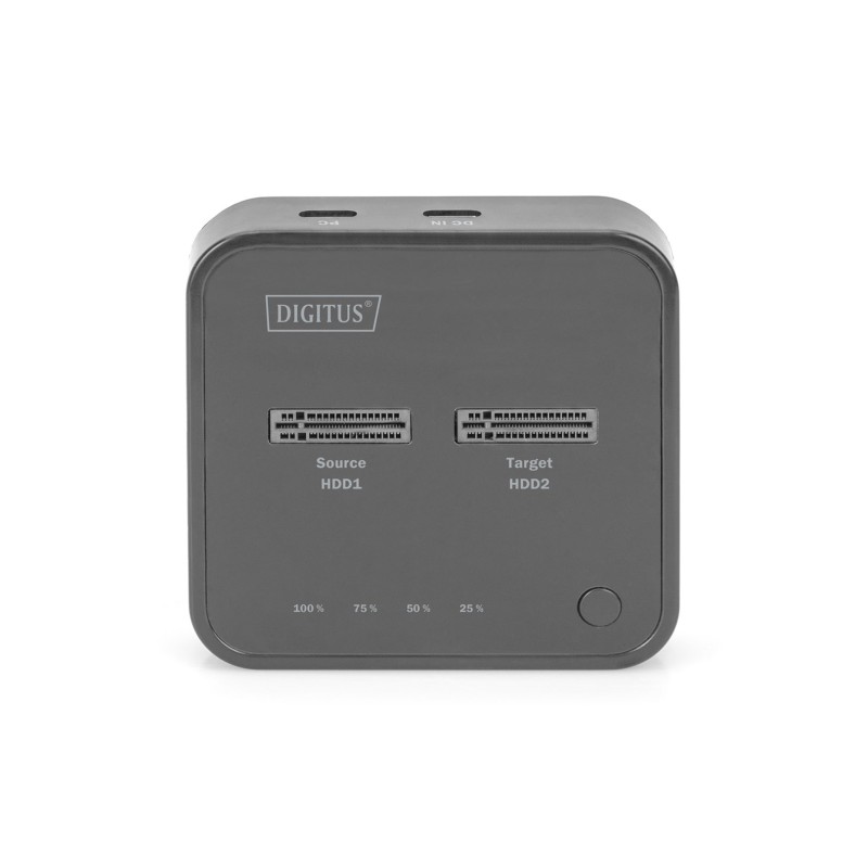 Digitus Dual M.2 NVMe SSD Docking Station with Offline Clone Function, USB-C™ Digitus Dual M.2 NVMe SSD Docking Station with Offline Clone Function, USB-C™