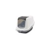 SAVIC Nestor White-Black - Covered Cat Litter Box - 56x39x38.5 cm - 1 pc SAVIC Nestor White-Black - Covered Cat Litter Box - 56x39x38.5 cm - 1 pc