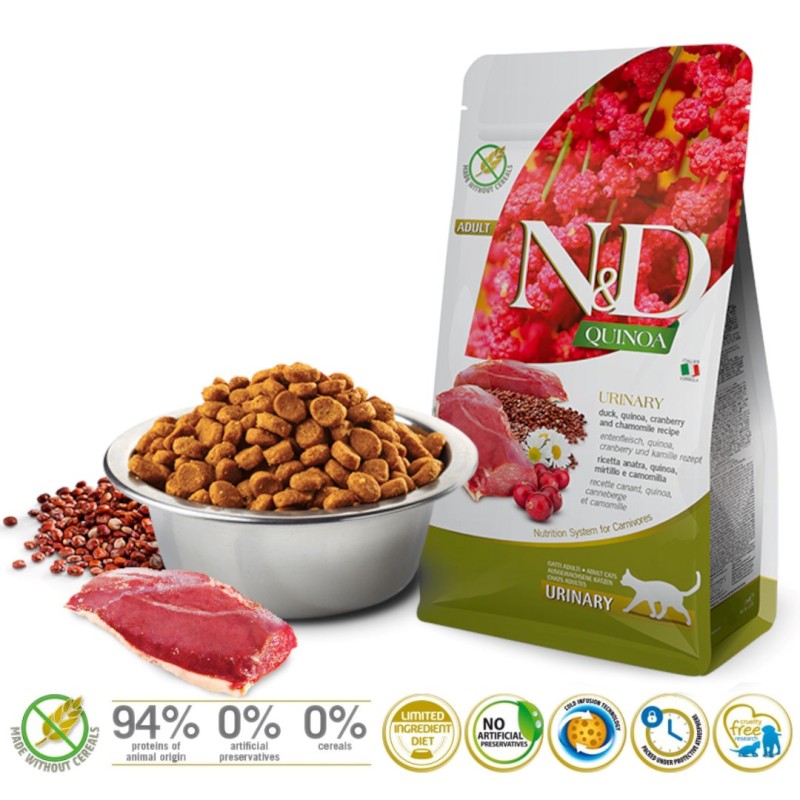 FARMINA N&D CAT QUINOA URINARY DUCK 5 KG FARMINA N&D CAT QUINOA URINARY DUCK 5 KG