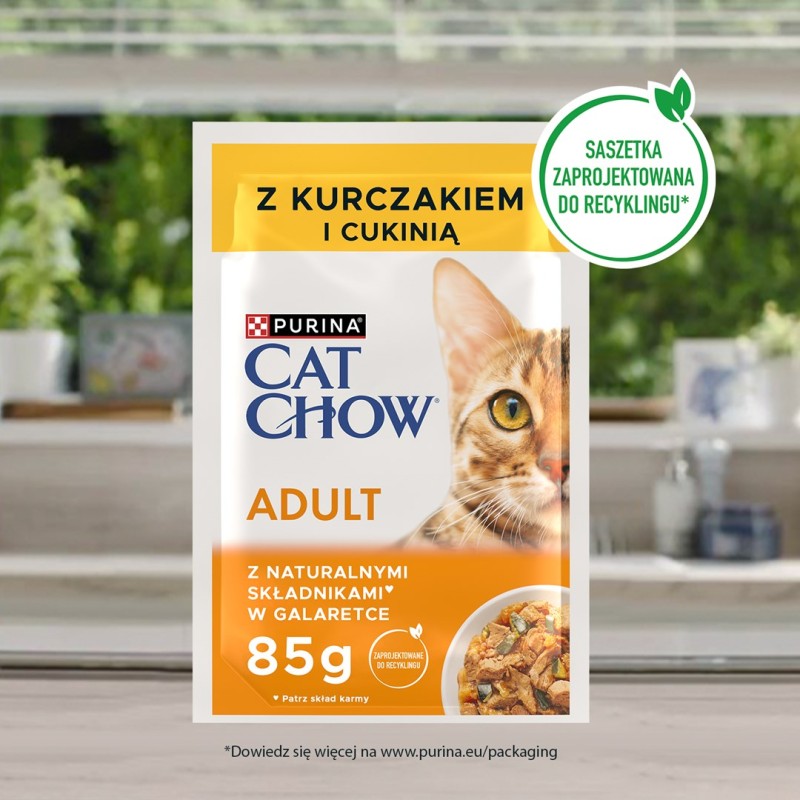 PURINA Cat Chow Chicken, Zucchini - wet cat food - 10x85 g PURINA Cat Chow Chicken, Zucchini - wet cat food - 10x85 g