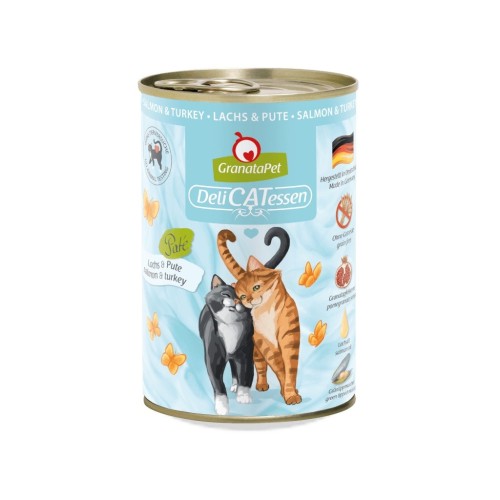 GRANATAPET DeliCATessen Salmon and turkey - wet cat food - 400g GRANATAPET DeliCATessen Salmon and turkey - wet cat food - 400g