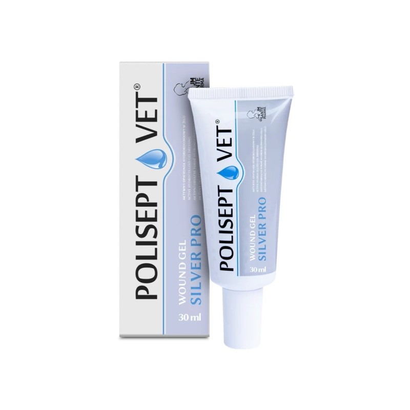 JM SANTE Polisept Vet Wound gel Silver Pro - gel dressing for dogs and cats – 30 ml JM SANTE Polisept Vet Wound gel Silver Pro - gel dressing for dogs and cats – 30 ml