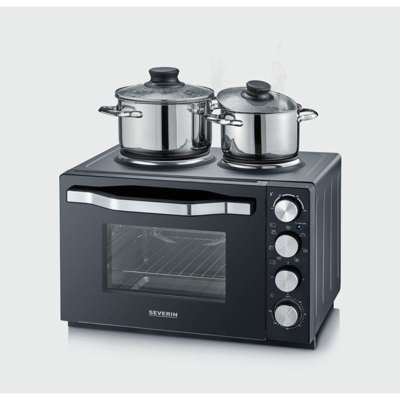 SEVERIN MINI OVEN WITH COOKING PLATES, 30 L TO2074 SEVERIN MINI OVEN WITH COOKING PLATES, 30 L TO2074
