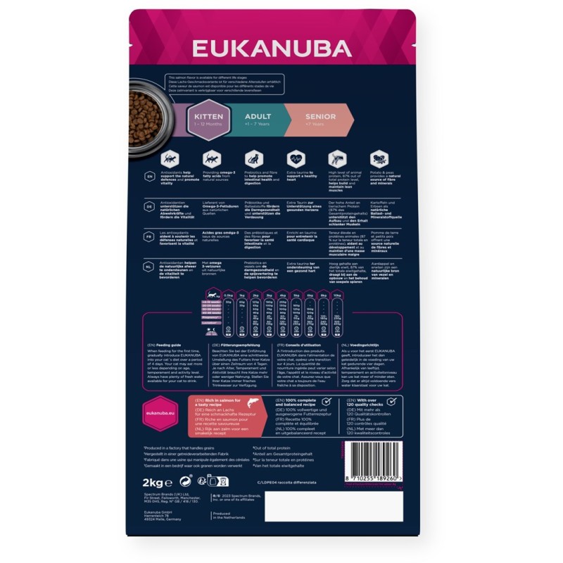 EUKANUBA Grain Free Kitten Salmon - dry cat food - 2kg EUKANUBA Grain Free Kitten Salmon - dry cat food - 2kg