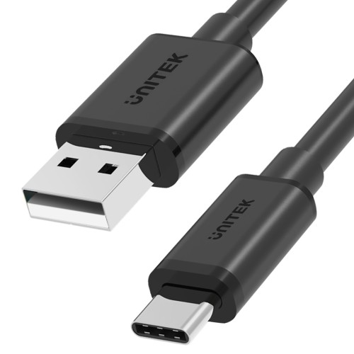 UNITEK USB CABLE USB-A — USB-C 25CM, Y-C480BK UNITEK USB CABLE USB-A — USB-C 25CM, Y-C480BK