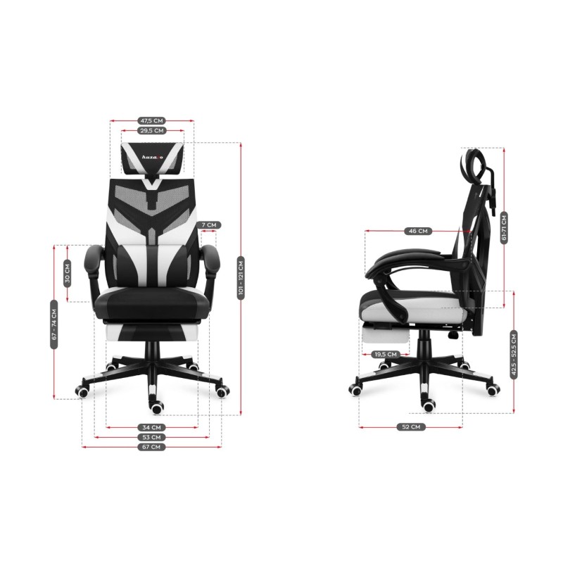 Huzaro Combat 5.0 White gaming chair Huzaro Combat 5.0 White gaming chair