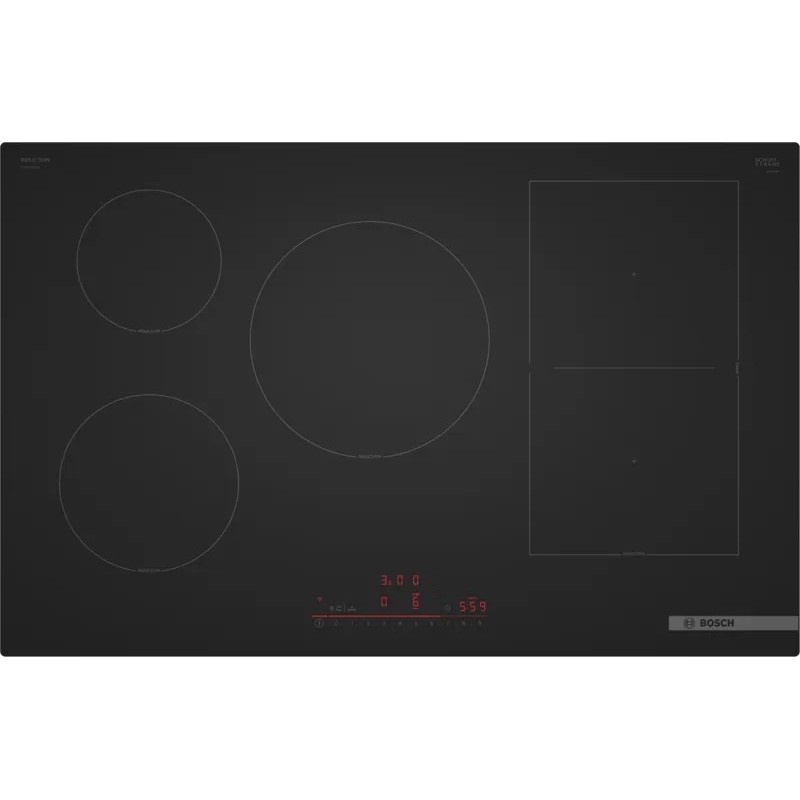 Bosch Serie 6 PVW81CHB1E hob Black Built-in 80 cm Zone induction hob 5 zone(s)