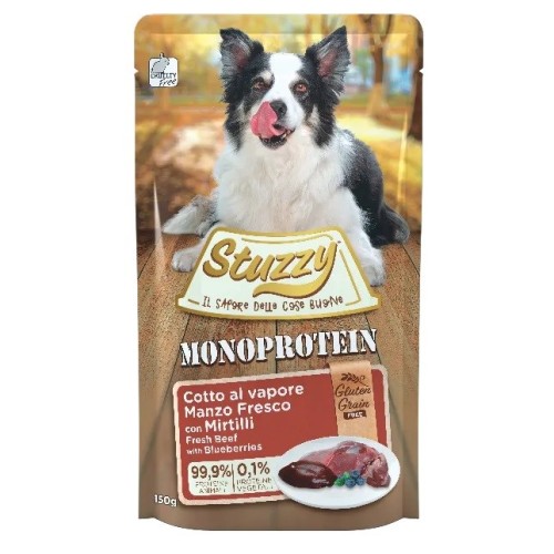 STUZZY Monoprotein Beef with blueberries - wet dog food - 150 g STUZZY Monoprotein Beef with blueberries - wet dog food - 150 g