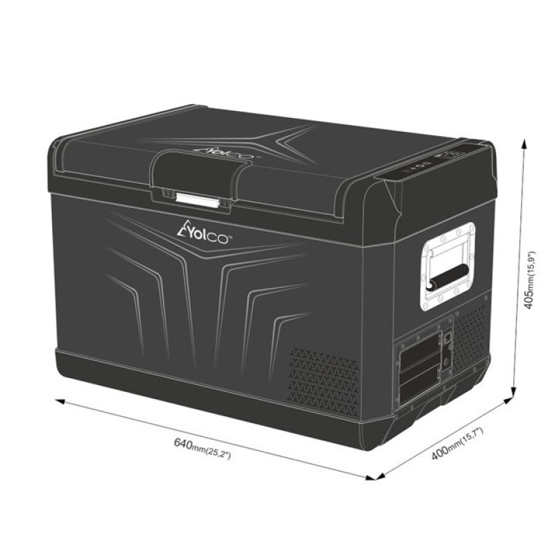 YOLCO GCX37 Black Portable compressor fridge YOLCO GCX37 Black Portable compressor fridge