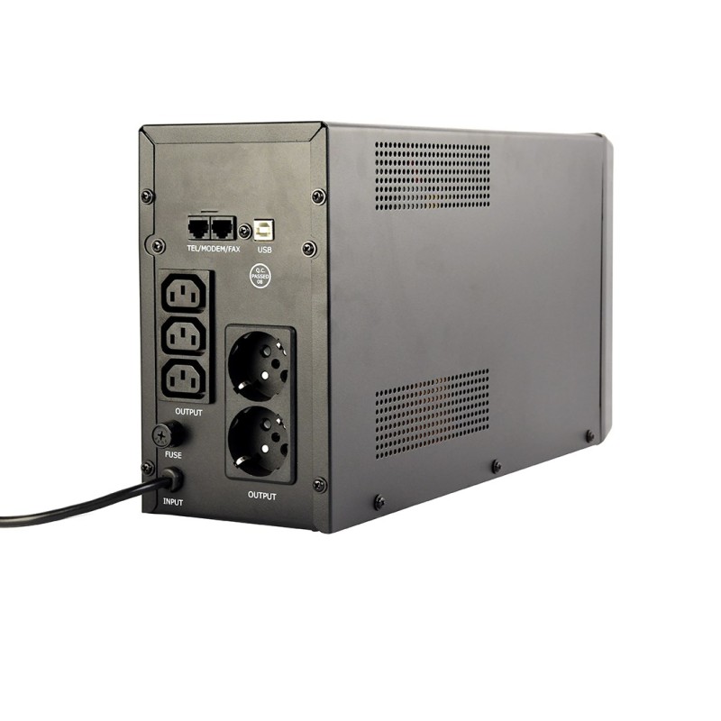 Gembird EG-UPS-035 uninterruptible power supply (UPS) Line-Interactive 2 kVA 1200 W 5 AC outlet(s) Gembird EG-UPS-035 uninterruptible power supply (UPS) Line-Interactive 2 kVA 1200 W 5 AC outlet(s)