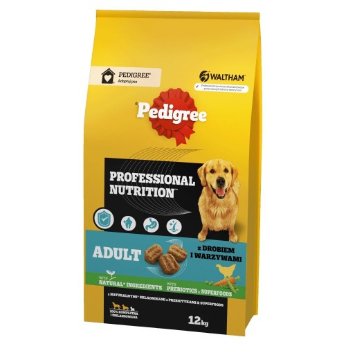 PEDIGREE Professional Nutrition Adult with poultry and vegetables, medium and large breeds - dry dog food - 12kg PEDIGREE Professional Nutrition Adult with poultry and vegetables, medium and large breeds - dry dog food - 12kg