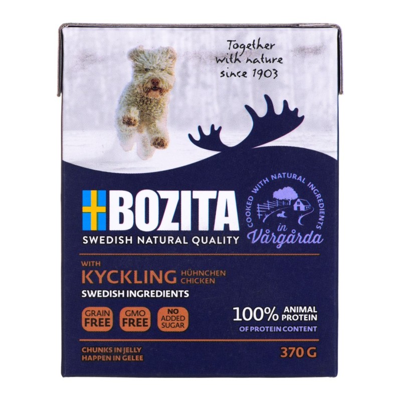 BOZITA Wet dog food Chunks in jelly Chicken 370 g