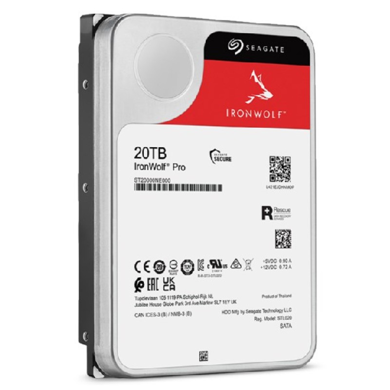 Seagate IronWolf Pro ST20000NT001 internal hard drive 20 TB 7200 RPM 256 MB 3.5 Seagate IronWolf Pro ST20000NT001 internal hard drive 20 TB 7200 RPM 256 MB 3.5