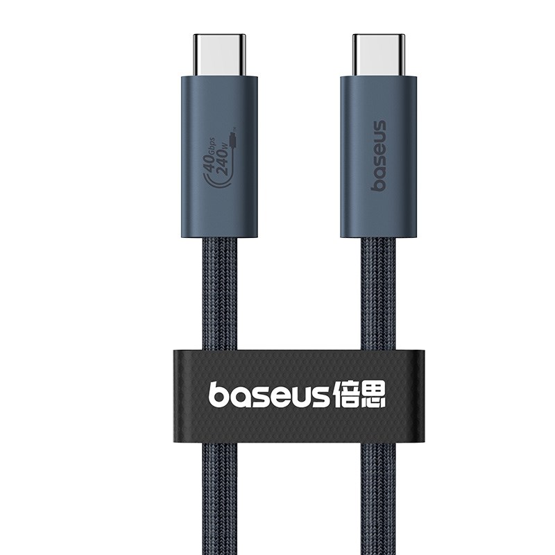 Baseus USB C to USB C data cable 1 m 240 W Black Baseus USB C to USB C data cable 1 m 240 W Black