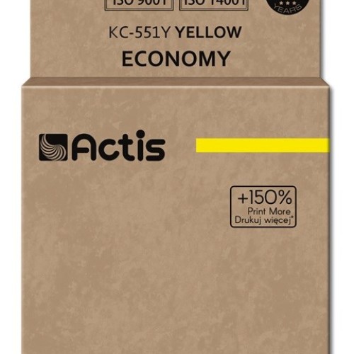 Actis KC-551Y ink (replacement for Canon CLI-551Y; Standard; 12 ml; yellow (with chip)