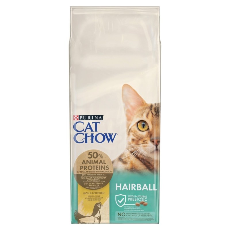PURINA Cat Chow Hairball Control Chicken - dry cat food - 15kg PURINA Cat Chow Hairball Control Chicken - dry cat food - 15kg