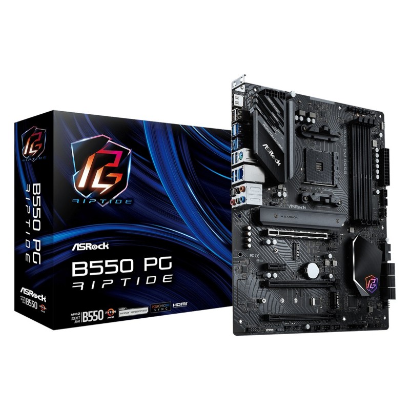 Asrock B550 PG Riptide AMD B550 Socket AM4 ATX Asrock B550 PG Riptide AMD B550 Socket AM4 ATX