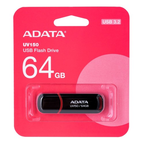 ADATA 64GB DashDrive UV150 USB flash drive USB Type-A 3.2 Gen 1 (3.1 Gen 1) Black
