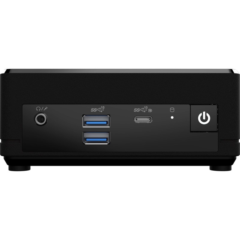 MSI Cubi N ADL S-078EU Intel® N N100 4 GB DDR4-SDRAM 128 GB SSD Windows 11 Pro Mini PC Black