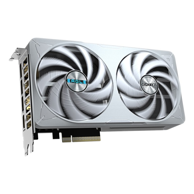 GIGABYTE GeForce RTX 5060 Ti EAGLE OC ICE 8G Graphics Card - 8GB GDDR7, 128bit, PCI-E 5.0, 2617MHz Core Clock, 3 x DisplayPort, 1 x HDMI, GV-N506TEAGLEOC ICE-8GD GIGABYTE GeForce RTX 5060 Ti EAGLE OC ICE 8G Graphics Card - 8GB GDDR7, 128bit, PCI-E 5.0, 2617MHz Core Clock, 3 x DisplayPort, 1 x HDMI, GV-N506TEAGLEOC ICE-8GD