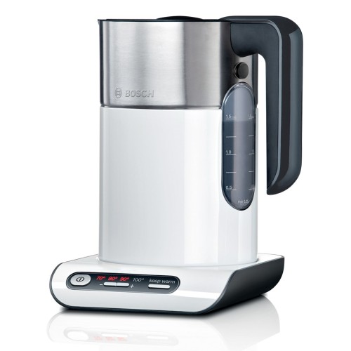 Bosch TWK8611P electric kettle 1.5 L 2400 W Anthracite, Stainless steel, White