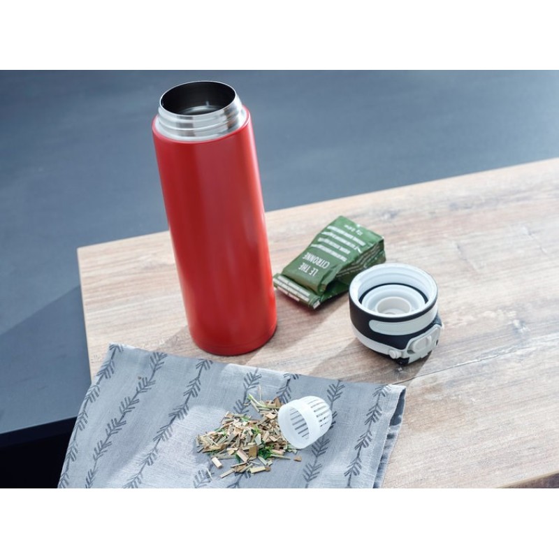 Leifheit 03273 travel mug 600 ml Black, Red Stainless steel Leifheit 03273 travel mug 600 ml Black, Red Stainless steel