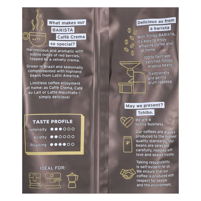 Tchibo Barista Caffe Crema bean coffee 1 kg Tchibo Barista Caffe Crema bean coffee 1 kg