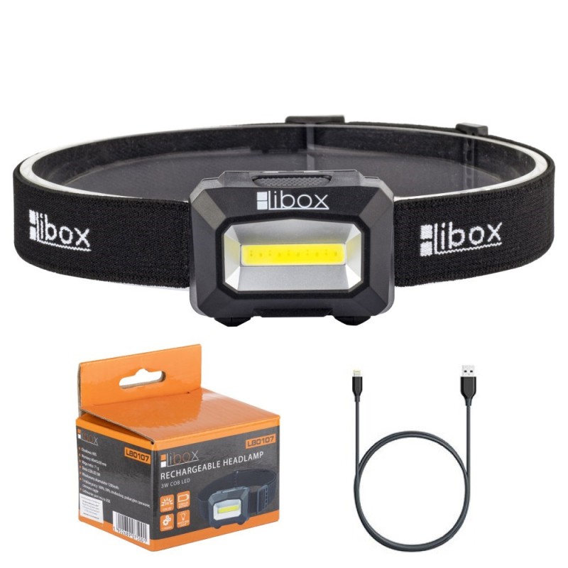 Libox LB0107 flashlight Black Headband flashlight LED Libox LB0107 flashlight Black Headband flashlight LED
