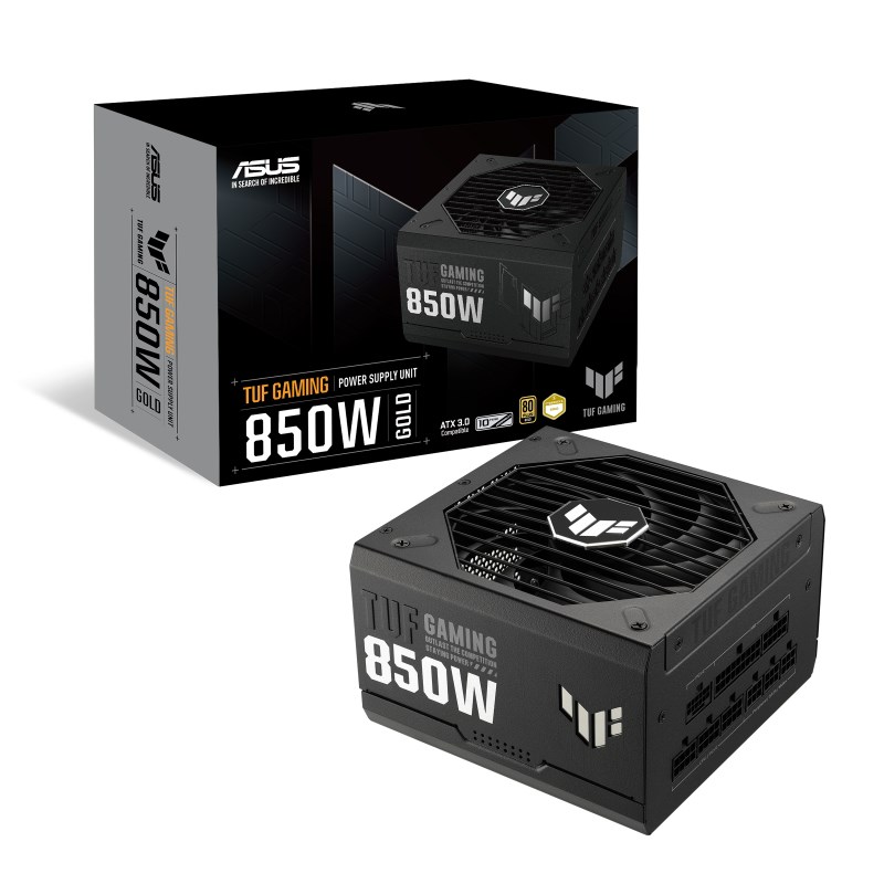 ASUS TUF Gaming 850W Gold power supply unit 24-pin ATX ATX Black ASUS TUF Gaming 850W Gold power supply unit 24-pin ATX ATX Black