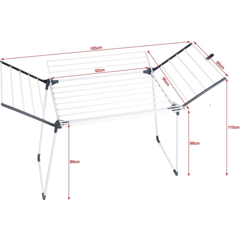 PROMIS MILANO clothes dryer, extendable, additional 4 wings PROMIS MILANO clothes dryer, extendable, additional 4 wings
