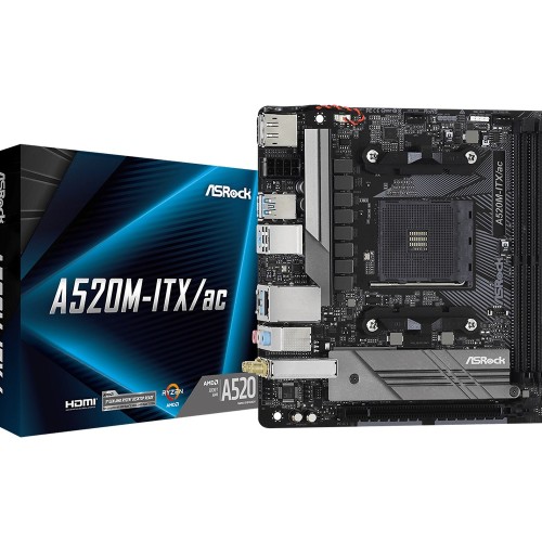 Asrock A520M-ITX/ac Socket AM4 micro ATX Asrock A520M-ITX/ac Socket AM4 micro ATX