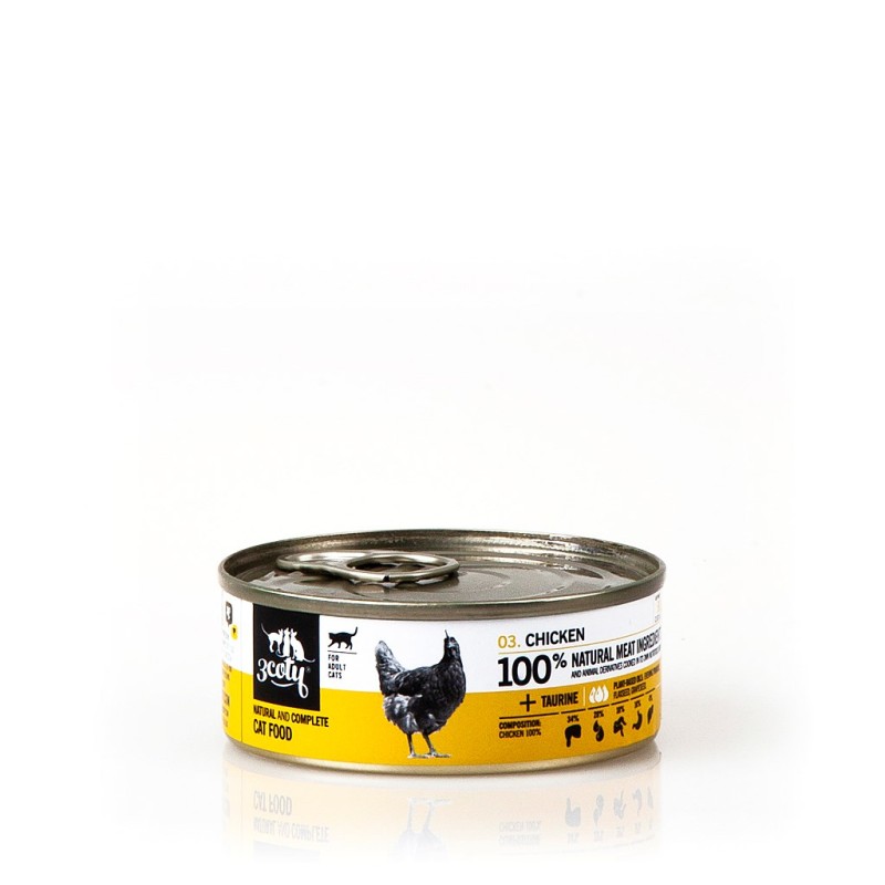 3COTY Chicken - wet cat food - 80g 3COTY Chicken - wet cat food - 80g