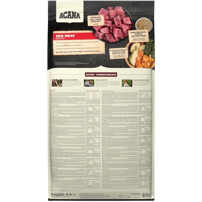 ACANA Classics Red Meat - dry dog food - 14,5kg ACANA Classics Red Meat - dry dog food - 14,5kg