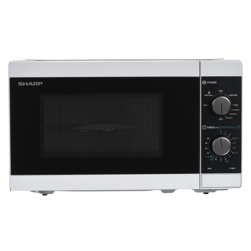 Sharp YC-MG01E-W microwave Countertop Grill microwave 20 L 800 W Black, White Sharp YC-MG01E-W microwave Countertop Grill microwave 20 L 800 W Black, White