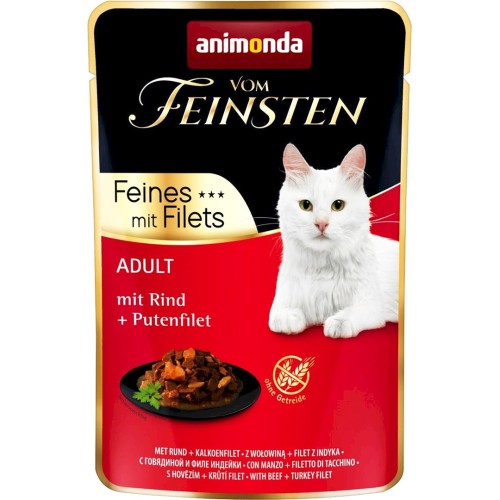 ANIMONDA vom Feinsten Beef, turkey fillet - wet cat food - 85 g ANIMONDA vom Feinsten Beef, turkey fillet - wet cat food - 85 g