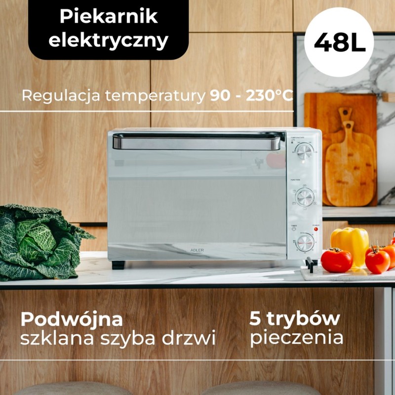 Piekarnik elektryczny ADLER AD 6027 Piekarnik elektryczny ADLER AD 6027